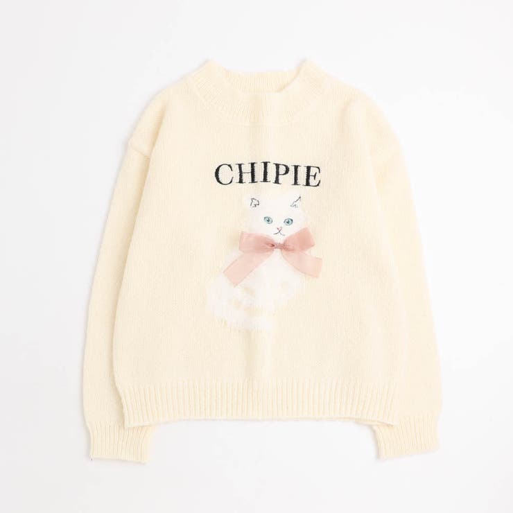 【CHIPIE/シピ】ふわふわシャギーキャットデザインニット | URBAN CHERRY | 詳細画像7 