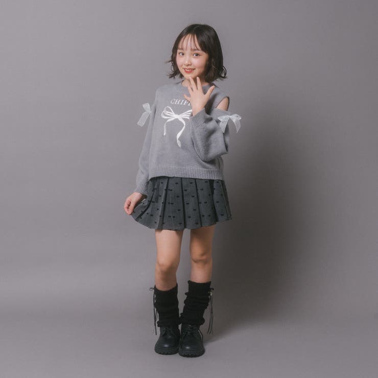 【CHIPIE/シピ】カットショルダーリボン刺繍ニット | URBAN CHERRY | 詳細画像23 