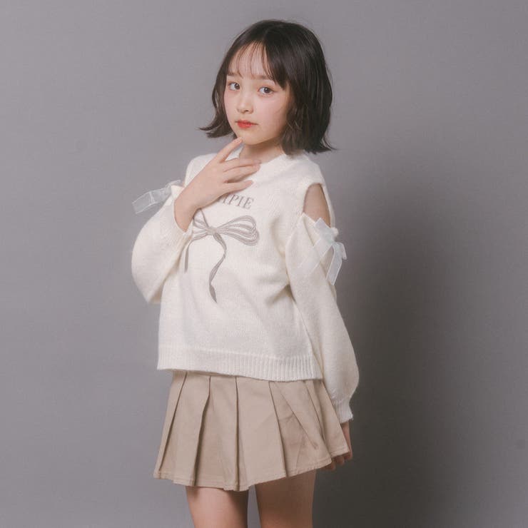 【CHIPIE/シピ】カットショルダーリボン刺繍ニット | URBAN CHERRY | 詳細画像29 