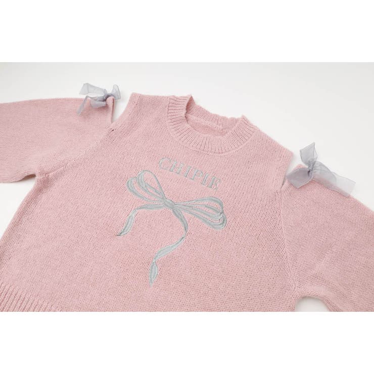 【CHIPIE/シピ】カットショルダーリボン刺繍ニット | URBAN CHERRY | 詳細画像33 
