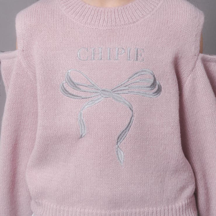 【CHIPIE/シピ】カットショルダーリボン刺繍ニット | URBAN CHERRY | 詳細画像41 