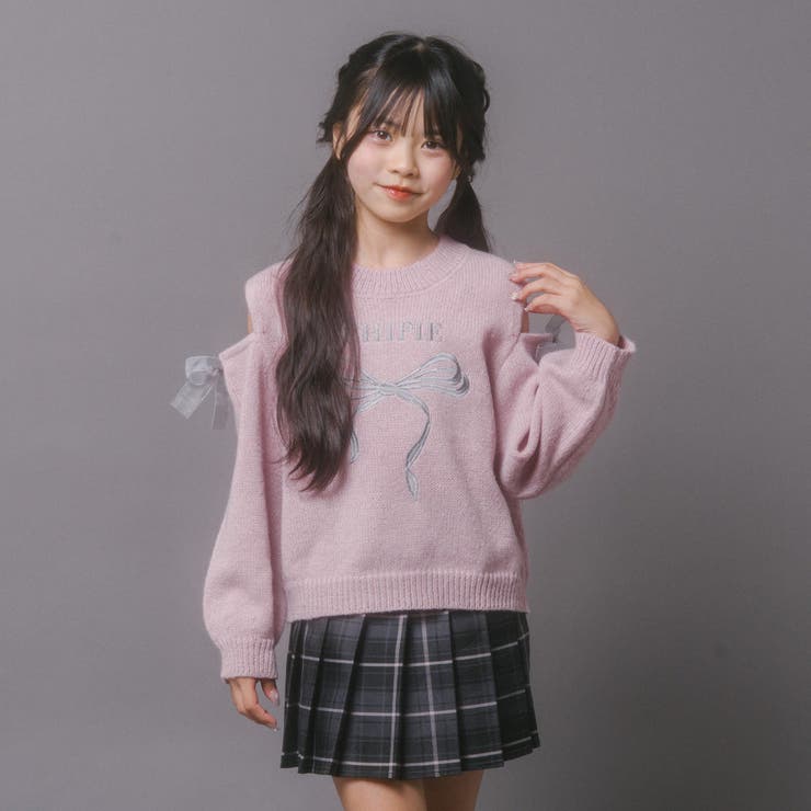 【CHIPIE/シピ】カットショルダーリボン刺繍ニット | URBAN CHERRY | 詳細画像51 