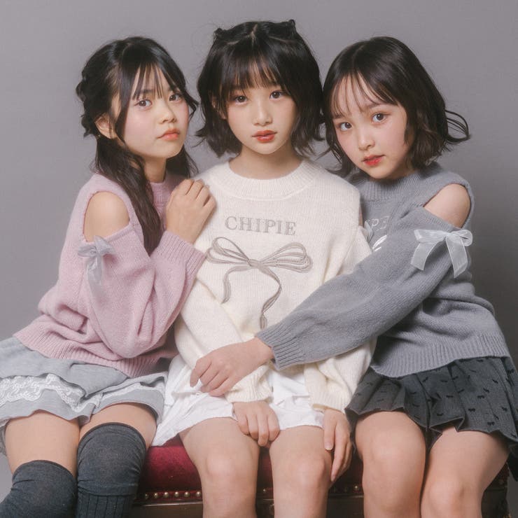 【CHIPIE/シピ】カットショルダーリボン刺繍ニット | URBAN CHERRY | 詳細画像53 