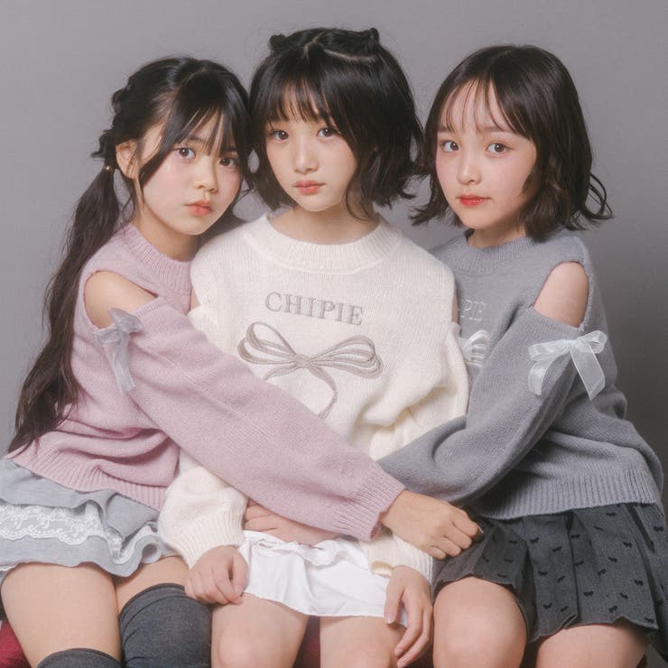 【CHIPIE/シピ】カットショルダーリボン刺繍ニット | URBAN CHERRY | 詳細画像57 