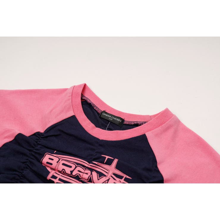 【綿100％/吸水速乾】プラネットロゴギャザーラグランTシャツ | URBAN CHERRY | 詳細画像23 