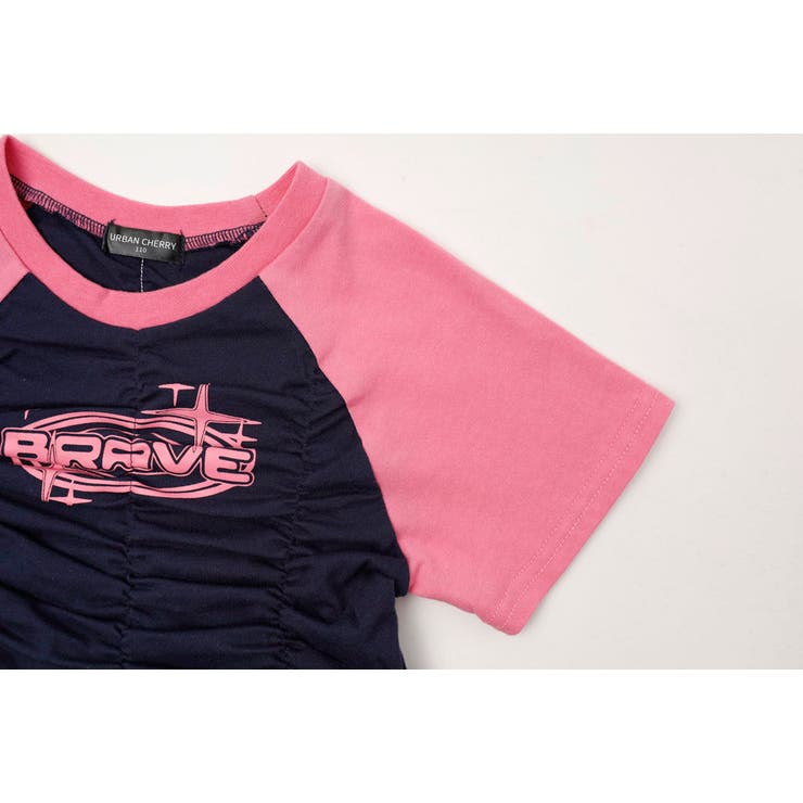 【綿100％/吸水速乾】プラネットロゴギャザーラグランTシャツ | URBAN CHERRY | 詳細画像26 