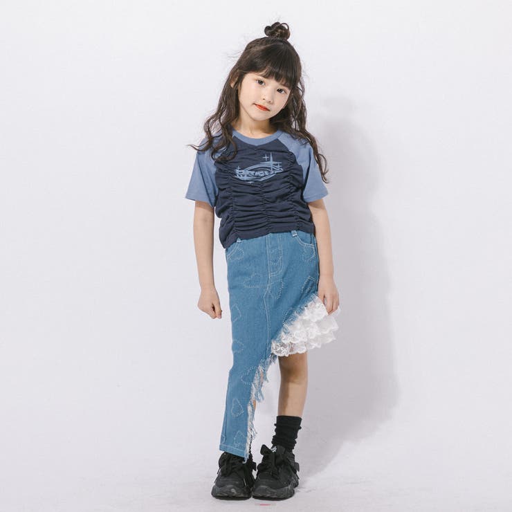 【綿100％/吸水速乾】プラネットロゴギャザーラグランTシャツ | URBAN CHERRY | 詳細画像40 