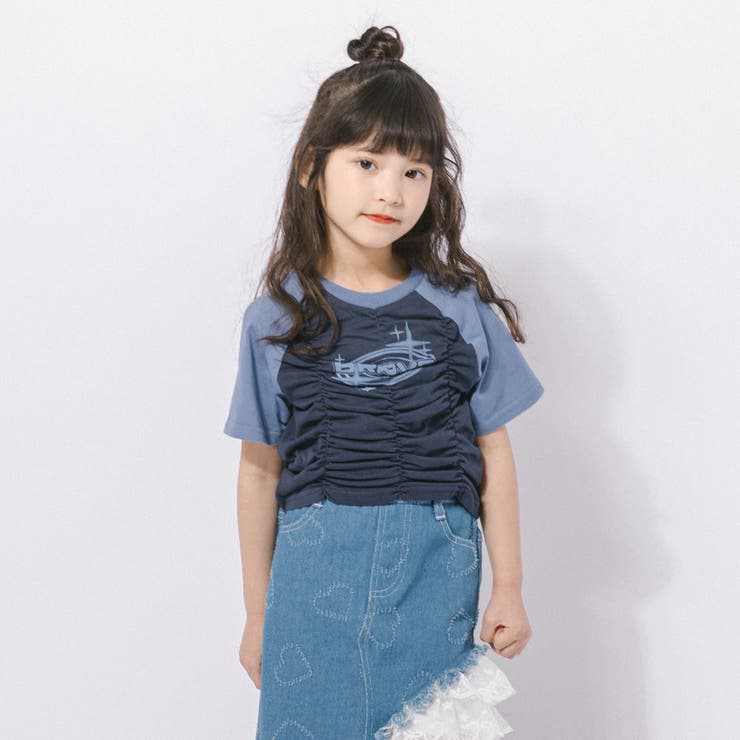 【綿100％/吸水速乾】プラネットロゴギャザーラグランTシャツ | URBAN CHERRY | 詳細画像42 