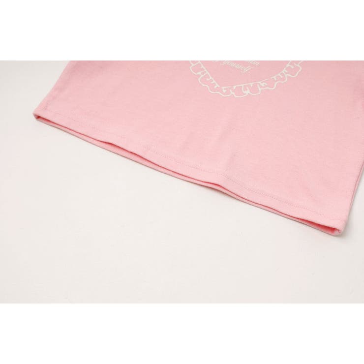 【綿100％/吸水速乾】レースフリルフレンチハートプリントクロップドTシャツ | URBAN CHERRY | 詳細画像43 