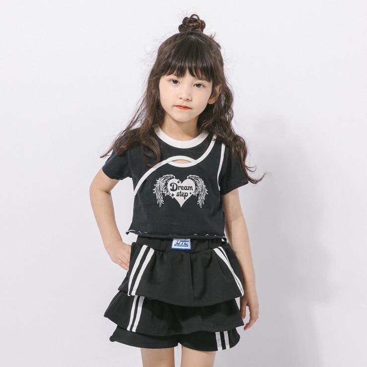 【綿100％/吸水速乾】ハートエンジェルラメプリントカットクロップドTシャツ | URBAN CHERRY | 詳細画像24 