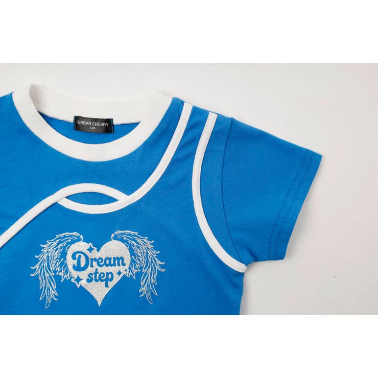 【綿100％/吸水速乾】ハートエンジェルラメプリントカットクロップドTシャツ | URBAN CHERRY | 詳細画像30 