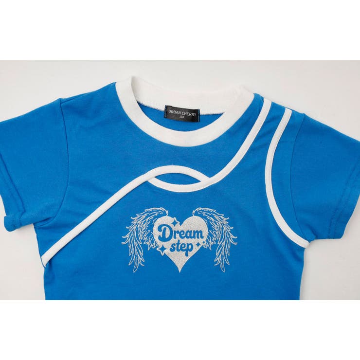 【綿100％/吸水速乾】ハートエンジェルラメプリントカットクロップドTシャツ | URBAN CHERRY | 詳細画像34 