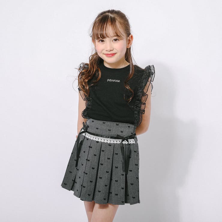 「快適さらリブ素材」シアーフリルノースリーブリブトップス | URBAN CHERRY | 詳細画像11 