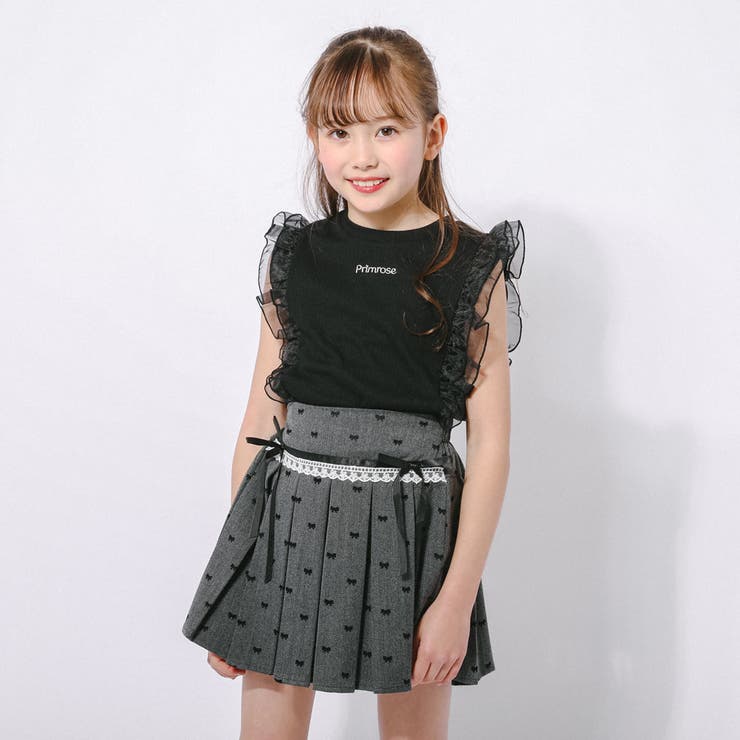 「快適さらリブ素材」シアーフリルノースリーブリブトップス | URBAN CHERRY | 詳細画像12 