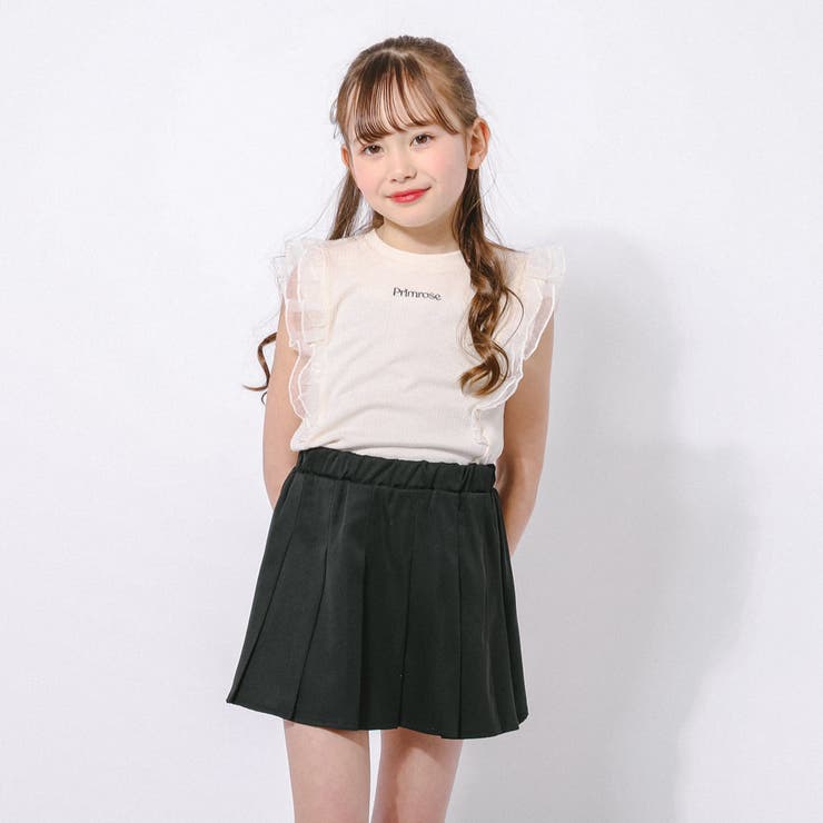 「快適さらリブ素材」シアーフリルノースリーブリブトップス | URBAN CHERRY | 詳細画像14 