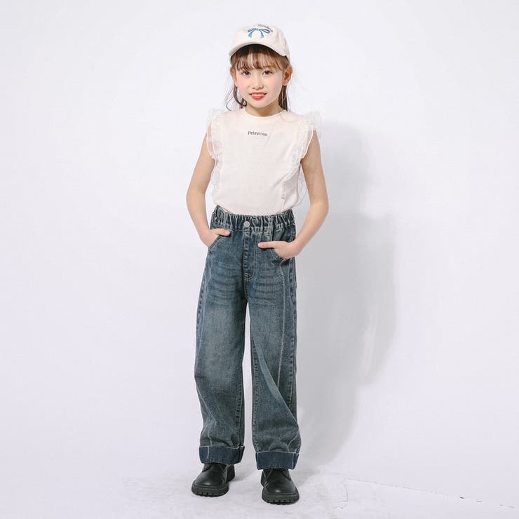 「快適さらリブ素材」シアーフリルノースリーブリブトップス | URBAN CHERRY | 詳細画像17 