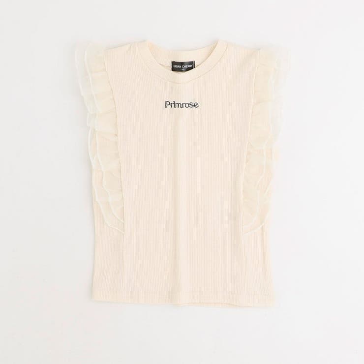 「快適さらリブ素材」シアーフリルノースリーブリブトップス | URBAN CHERRY | 詳細画像2 