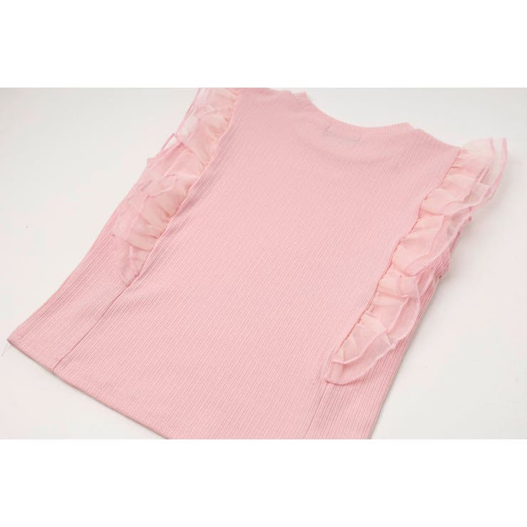 「快適さらリブ素材」シアーフリルノースリーブリブトップス | URBAN CHERRY | 詳細画像28 