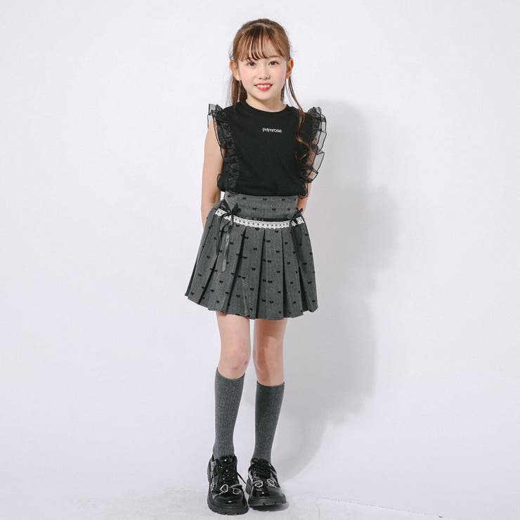 「快適さらリブ素材」シアーフリルノースリーブリブトップス | URBAN CHERRY | 詳細画像38 