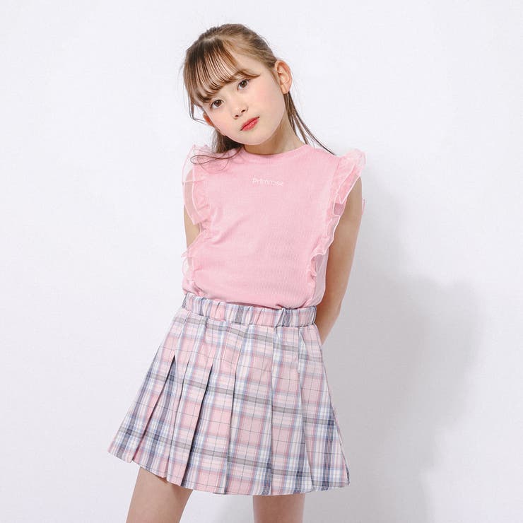 「快適さらリブ素材」シアーフリルノースリーブリブトップス | URBAN CHERRY | 詳細画像4 