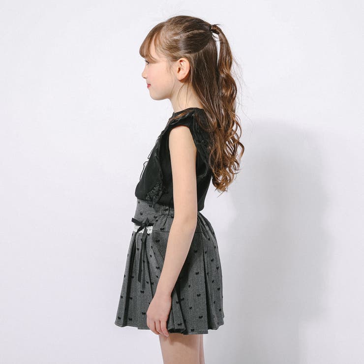 「快適さらリブ素材」シアーフリルノースリーブリブトップス | URBAN CHERRY | 詳細画像9 