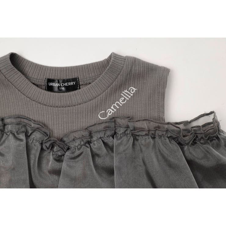 「快適さらリブ素材」カットショルダーシアーフリルリブトップス | URBAN CHERRY | 詳細画像27 