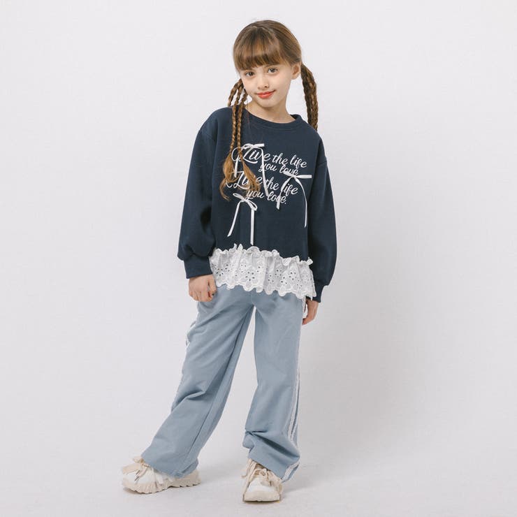 フレンチロゴプリントレースドッキングトレーナー | URBAN CHERRY | 詳細画像10 