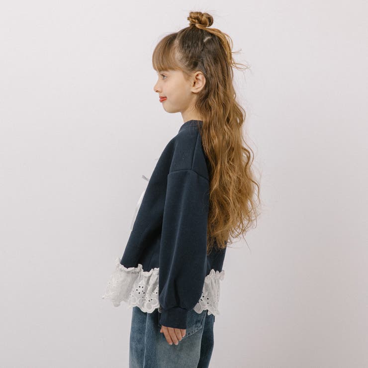 フレンチロゴプリントレースドッキングトレーナー | URBAN CHERRY | 詳細画像5 