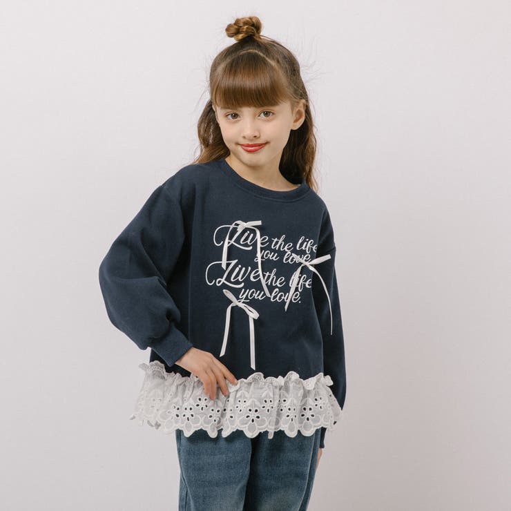 フレンチロゴプリントレースドッキングトレーナー | URBAN CHERRY | 詳細画像7 