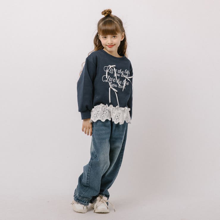 フレンチロゴプリントレースドッキングトレーナー | URBAN CHERRY | 詳細画像8 