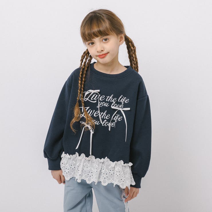 フレンチロゴプリントレースドッキングトレーナー | URBAN CHERRY | 詳細画像9 