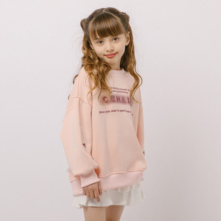 ショルダーリボンデザインプリントトレーナー | URBAN CHERRY | 詳細画像14 