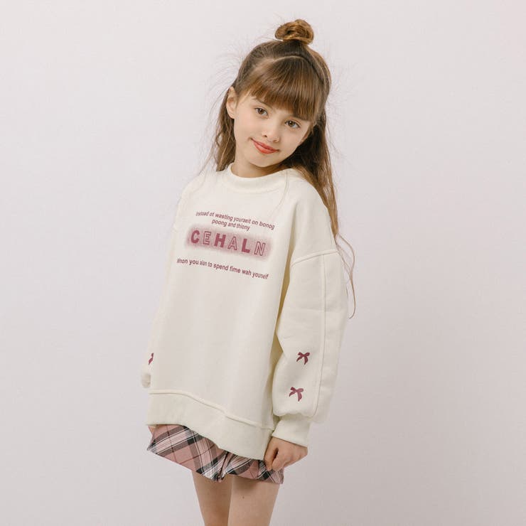 ショルダーリボンデザインプリントトレーナー | URBAN CHERRY | 詳細画像9 