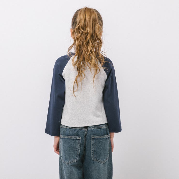 バイカラーフロントロゴプリントハーフジップトップス | URBAN CHERRY | 詳細画像6 