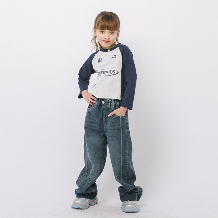 バイカラーフロントロゴプリントハーフジップトップス | URBAN CHERRY | 詳細画像9 