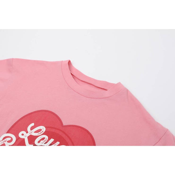 ハートレコードプリントチュールドッキングTシャツ | URBAN CHERRY | 詳細画像23 