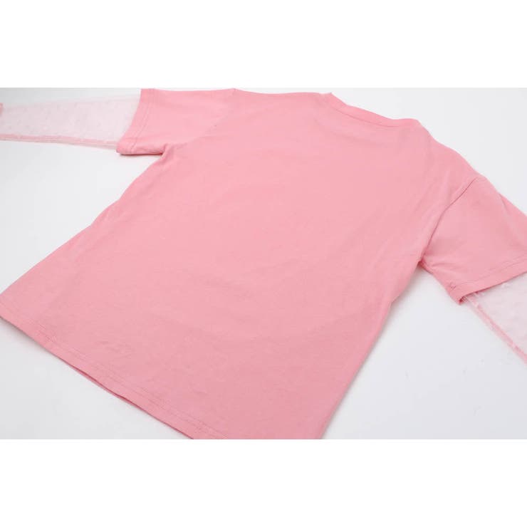 ハートレコードプリントチュールドッキングTシャツ | URBAN CHERRY | 詳細画像30 