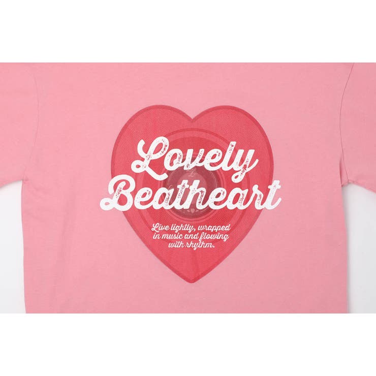 ハートレコードプリントチュールドッキングTシャツ | URBAN CHERRY | 詳細画像32 