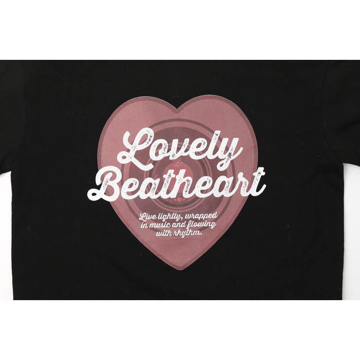 ハートレコードプリントチュールドッキングTシャツ | URBAN CHERRY | 詳細画像33 
