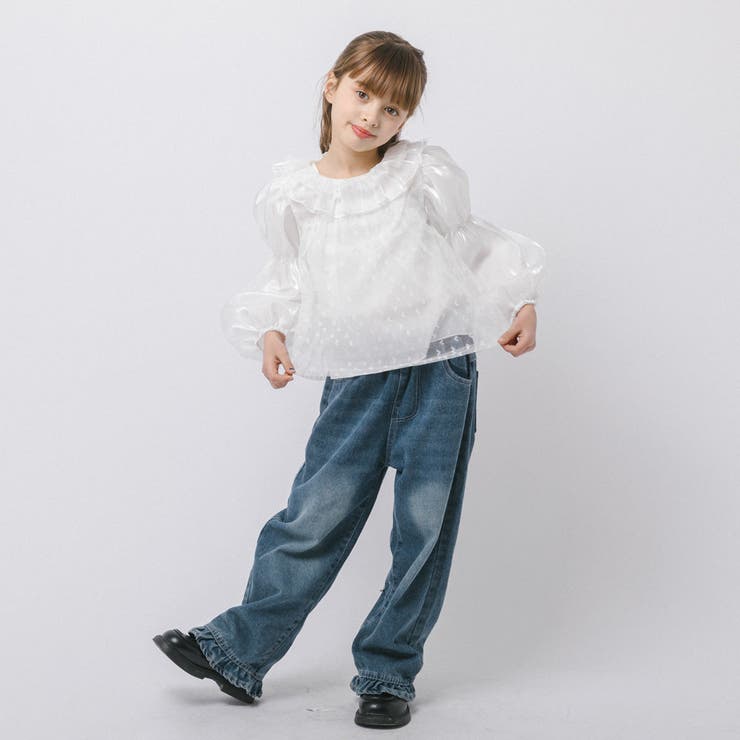 フリルカラーチュールドッキングブラウス | URBAN CHERRY | 詳細画像10 