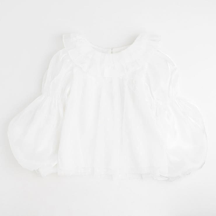 フリルカラーチュールドッキングブラウス | URBAN CHERRY | 詳細画像4 