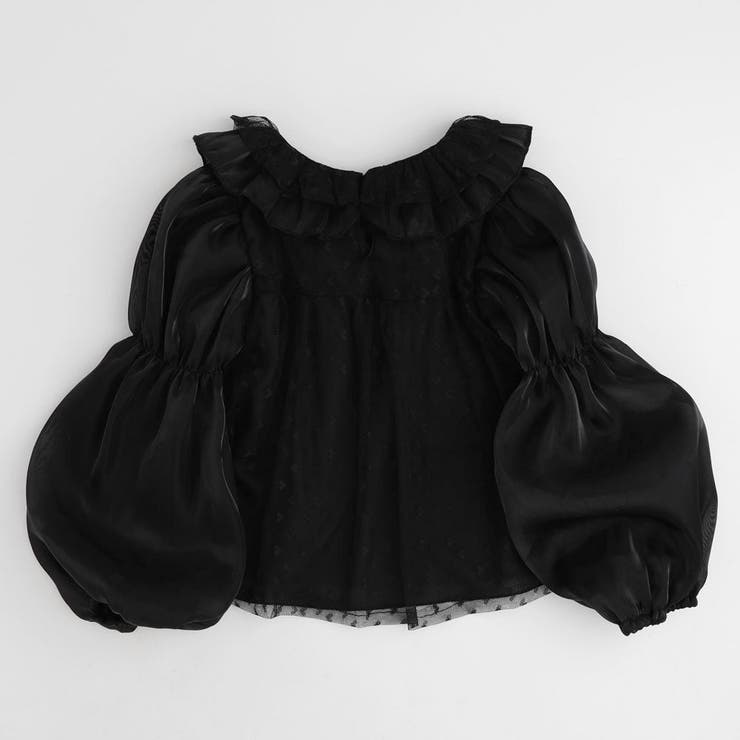 フリルカラーチュールドッキングブラウス | URBAN CHERRY | 詳細画像6 