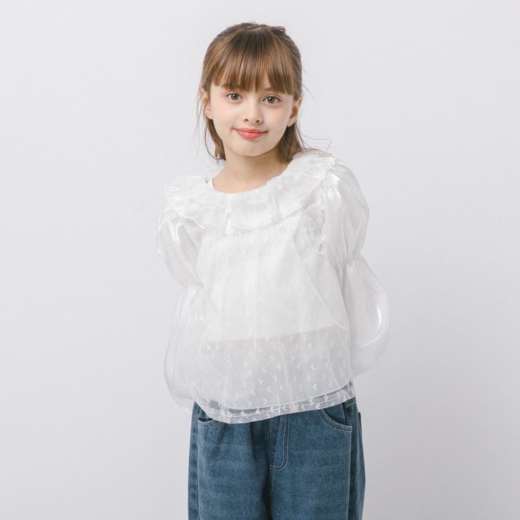 フリルカラーチュールドッキングブラウス | URBAN CHERRY | 詳細画像9 