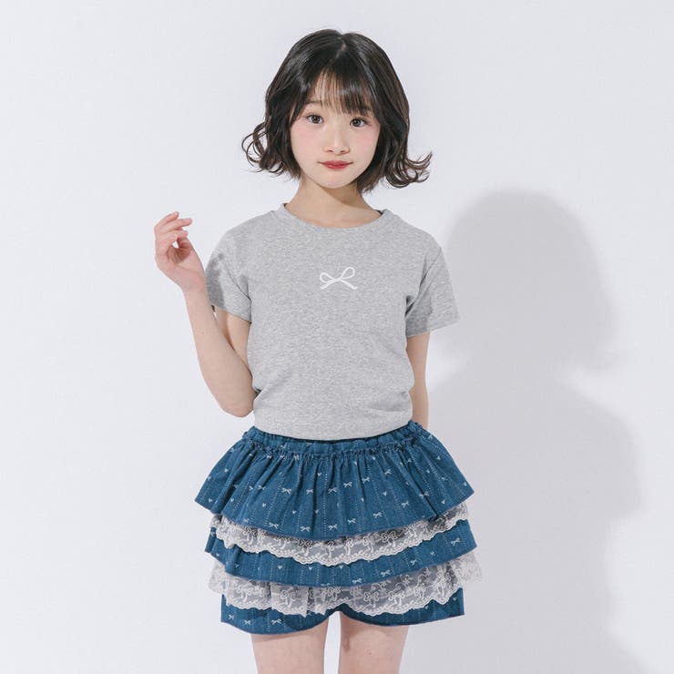バックカットデザインワンポイントリボンプリントTシャツ | URBAN CHERRY | 詳細画像14 
