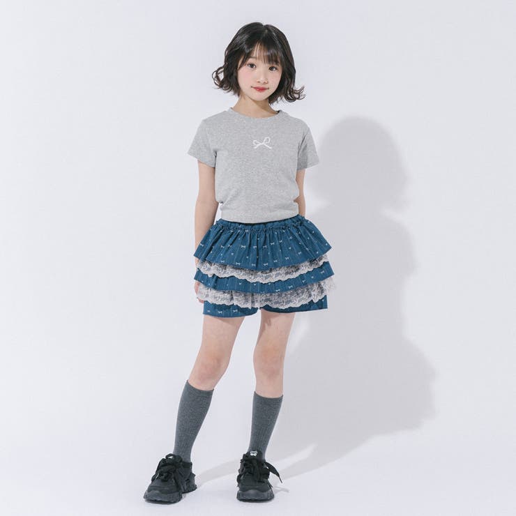 バックカットデザインワンポイントリボンプリントTシャツ | URBAN CHERRY | 詳細画像16 