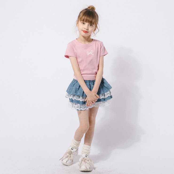 バックカットデザインワンポイントリボンプリントTシャツ | URBAN CHERRY | 詳細画像17 