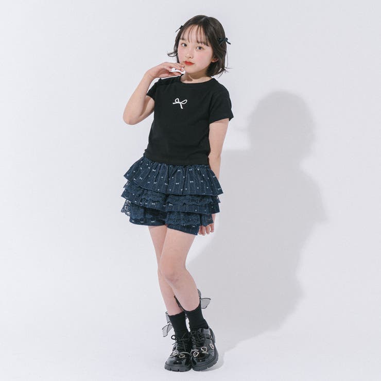 バックカットデザインワンポイントリボンプリントTシャツ | URBAN CHERRY | 詳細画像43 