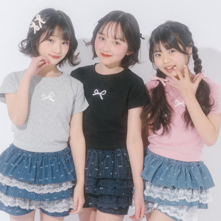バックカットデザインワンポイントリボンプリントTシャツ | URBAN CHERRY | 詳細画像46 