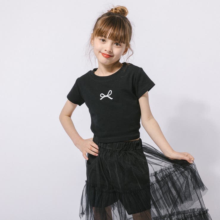 バックカットデザインワンポイントリボンプリントTシャツ | URBAN CHERRY | 詳細画像5 