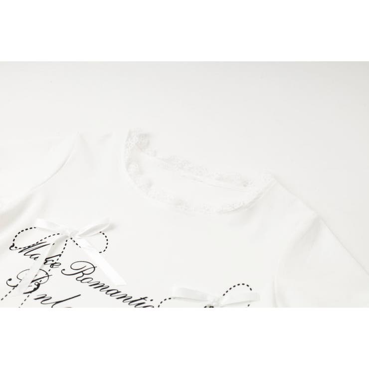 ネックレースデザインリボンプリントTシャツ | URBAN CHERRY | 詳細画像16 